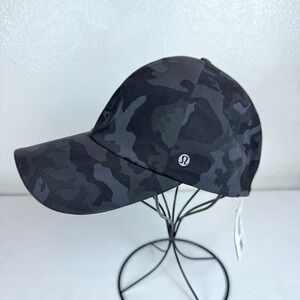 New Lululemon Fast Free Camo Hat Women's One Size Reflective Adjustable Gray